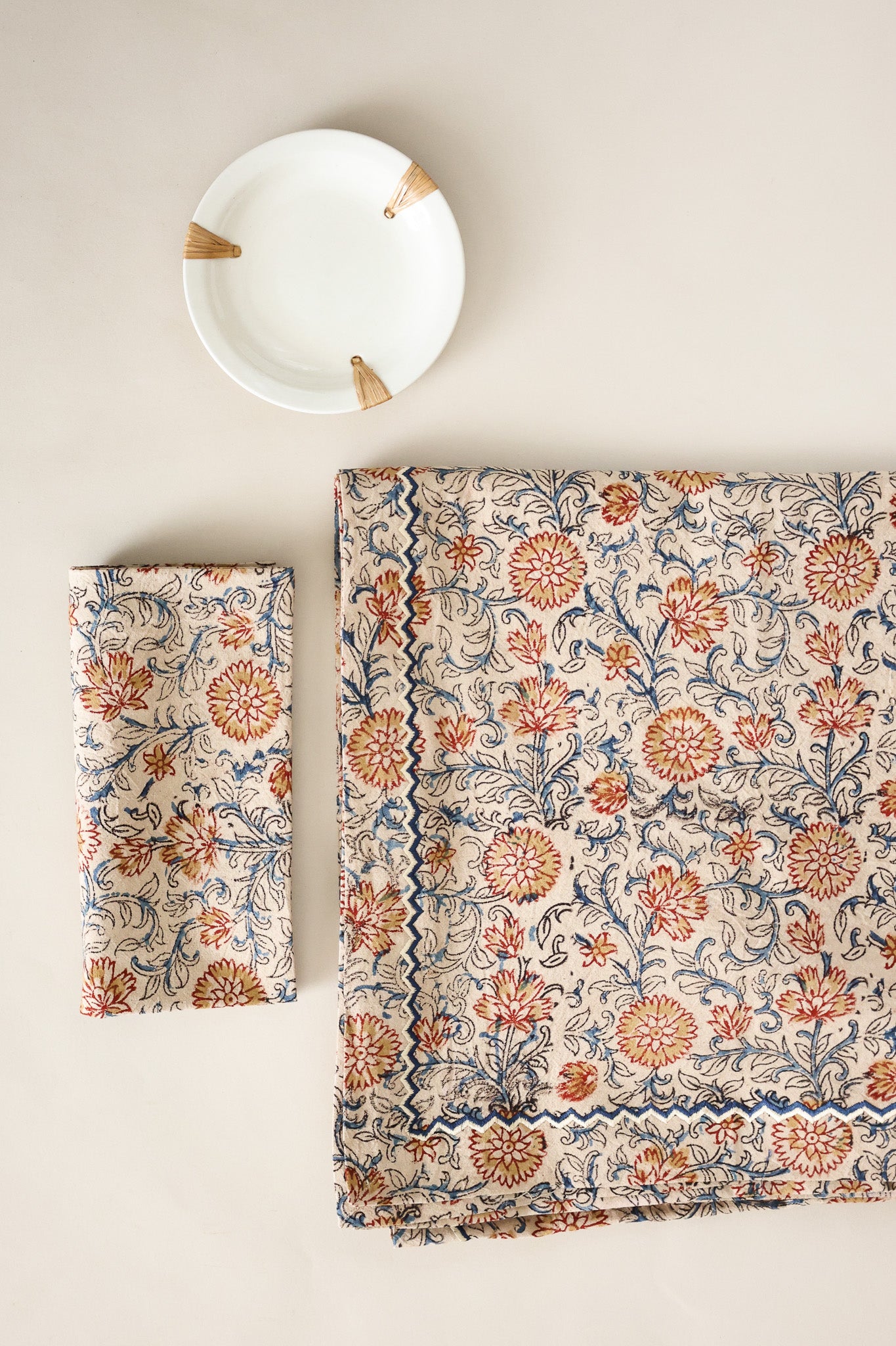 Sunset Horizon Kalamkari Table Cloth
