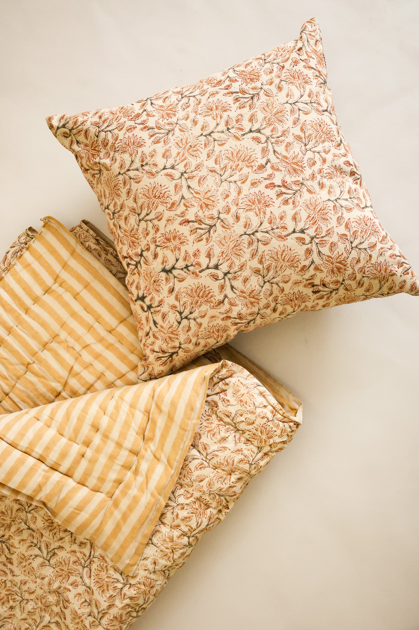 Ochre Grove Reversible Cotton Quilt