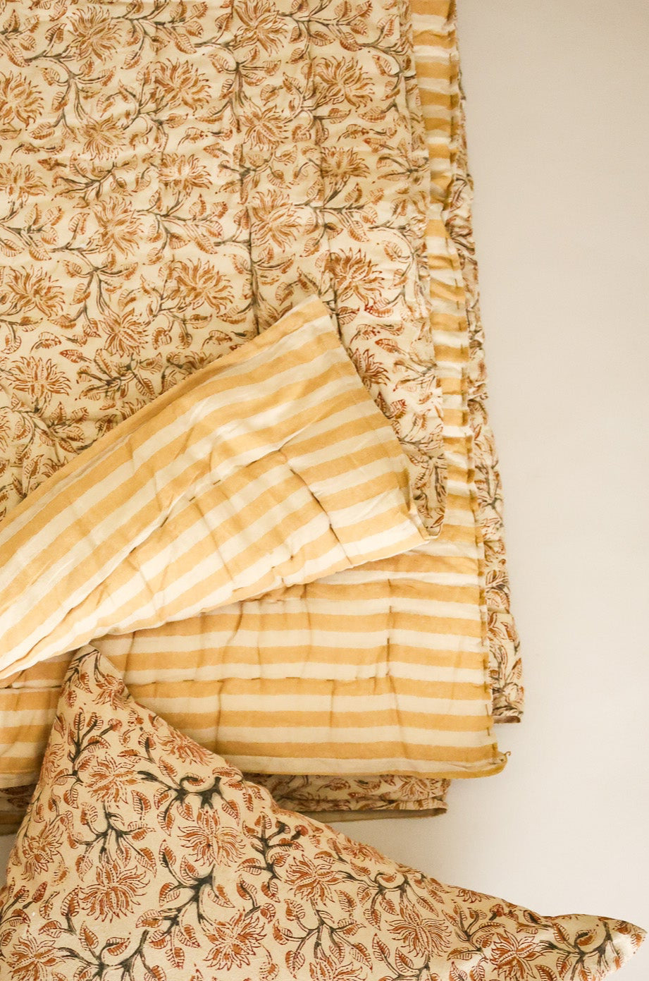 Ochre Grove Reversible Cotton Quilt