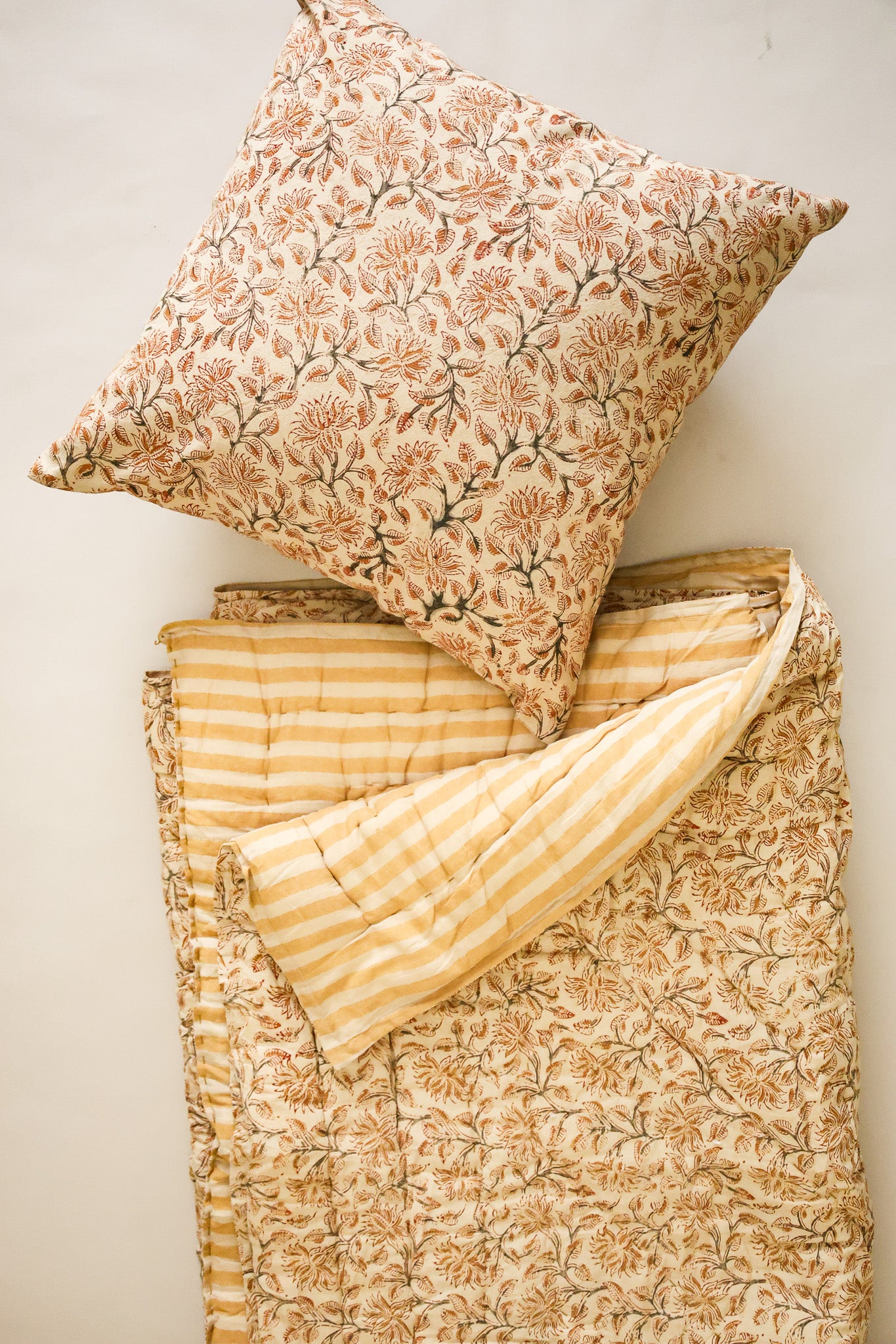 Ochre Grove Kalamkari Pillow