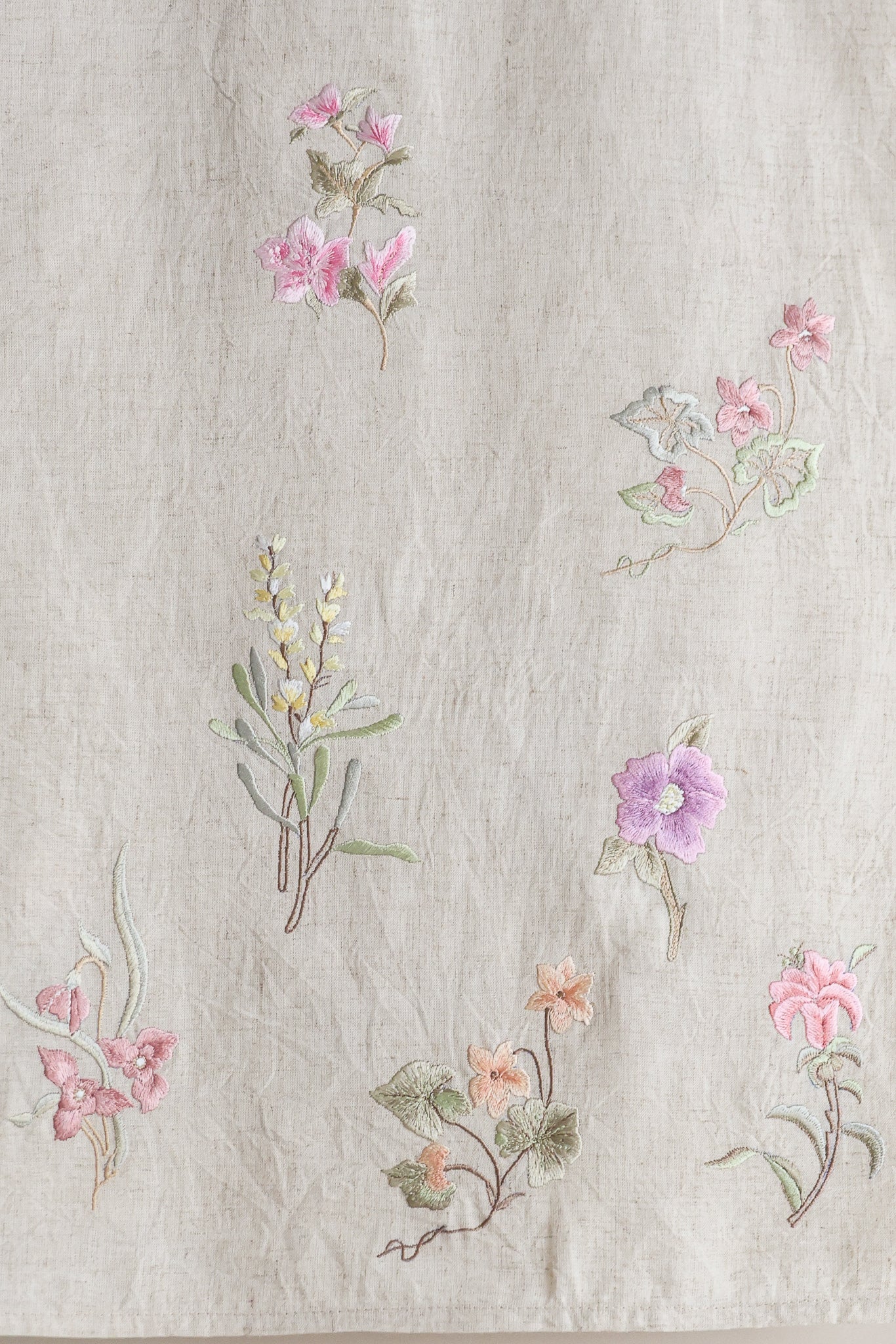 Enchanted Garden Embroidered Table Runner