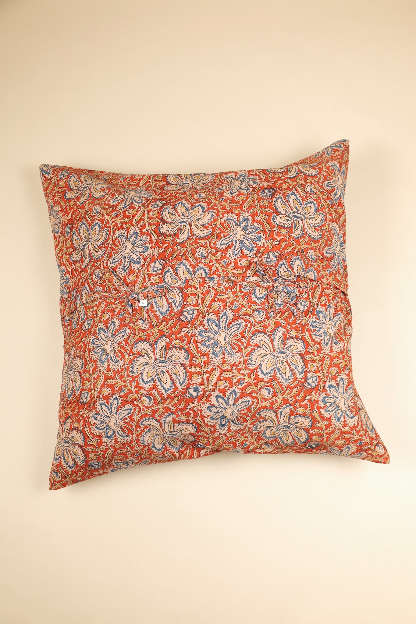 Sienna Blossom Kalamkari Pillow