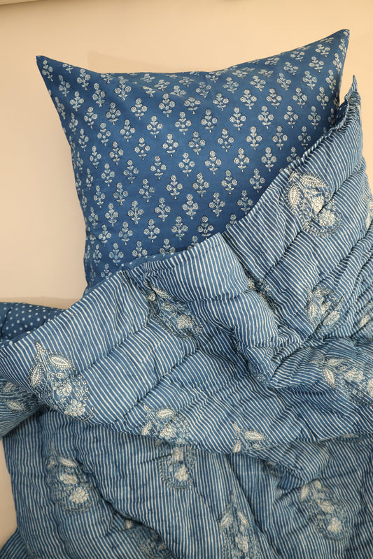 Ink Garden Indigo Quilt