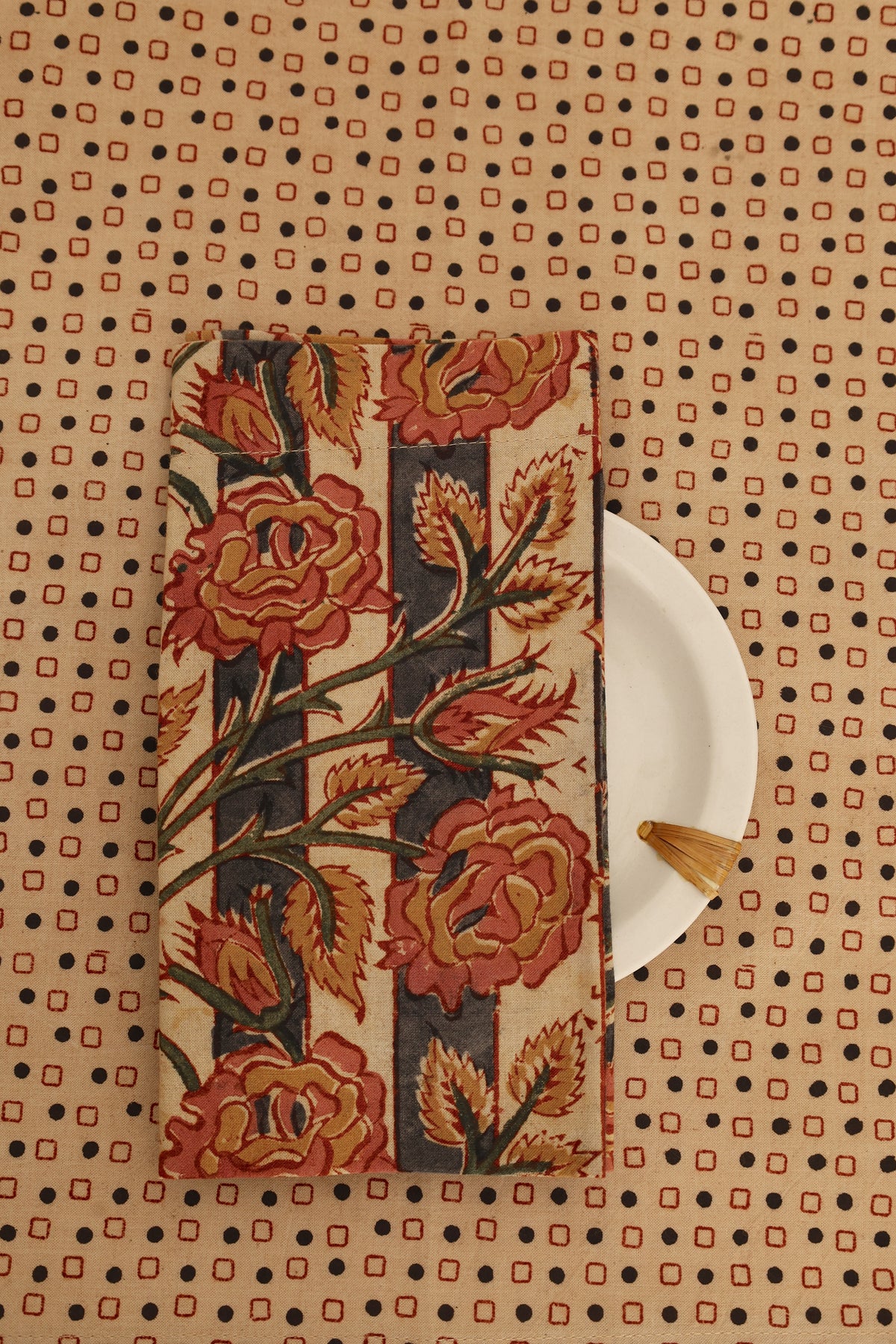 Soft Field Kalamkari Tablecloth