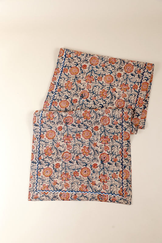 Sunset Horizon Kalamkari Table Runner