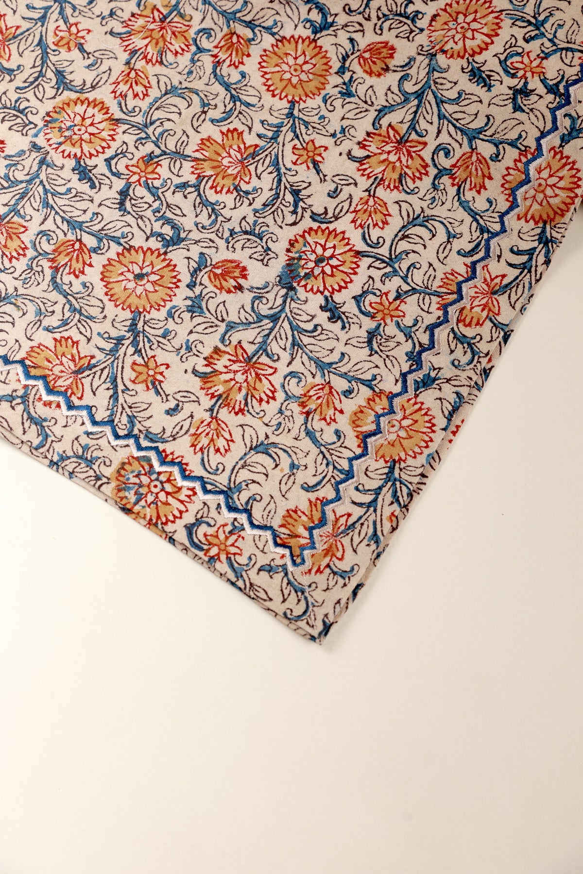 Sunset Horizon Kalamkari Table Runner