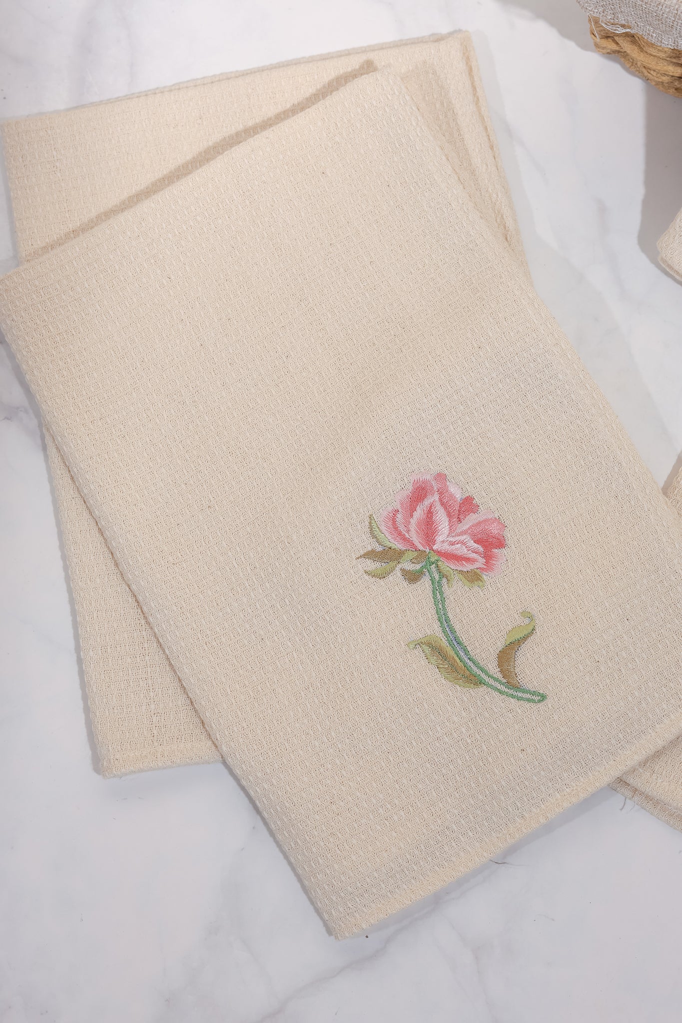 Rosa errötendes Handtuchset