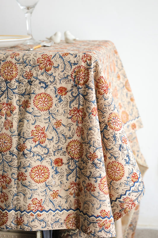 Sunset Horizon Kalamkari Table Cloth
