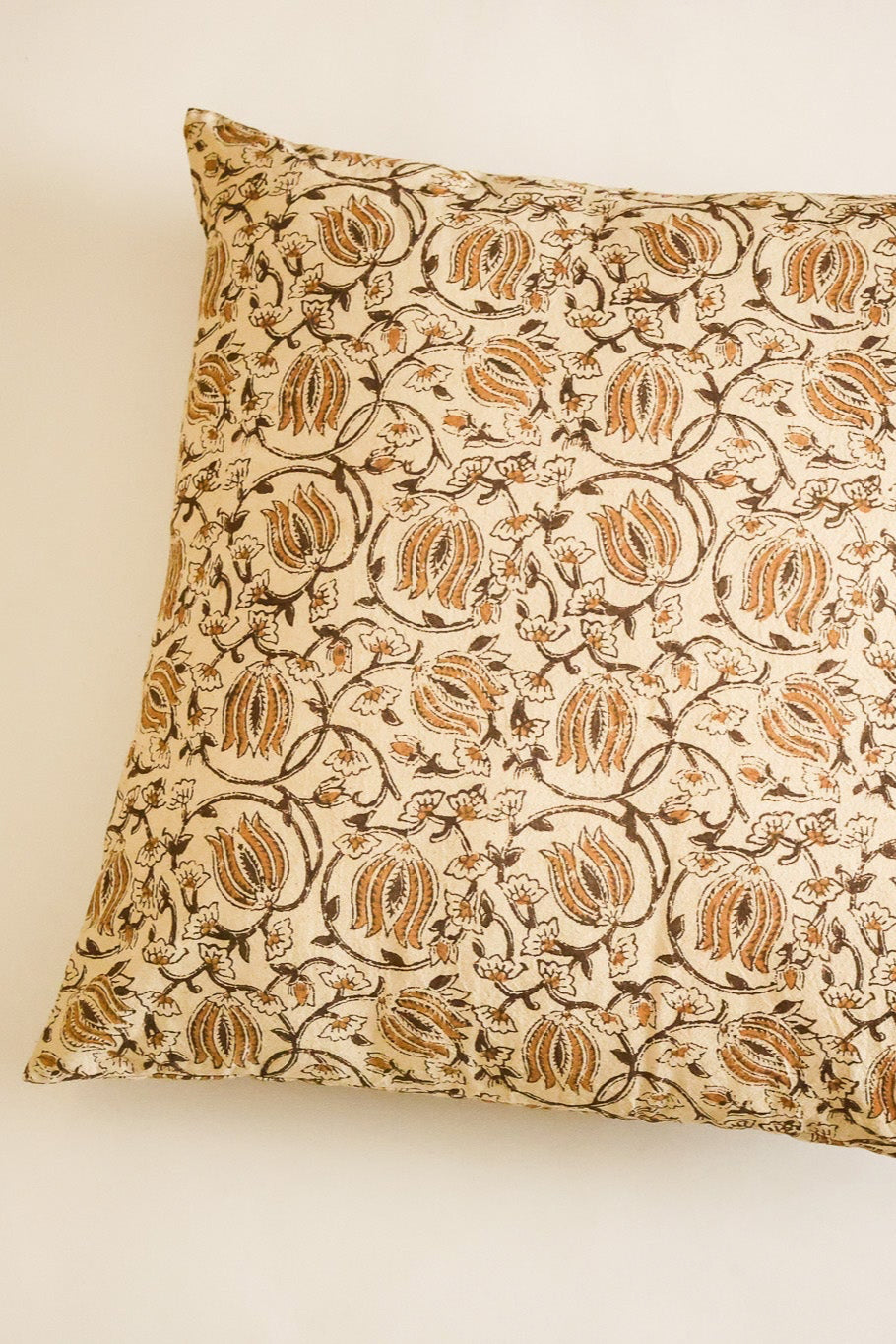 Honey Bloom Kalamkari Pillow