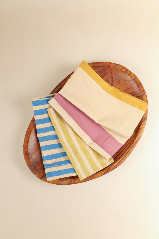 Oh! Stripes Multi-coloured Napkins, Set of 4