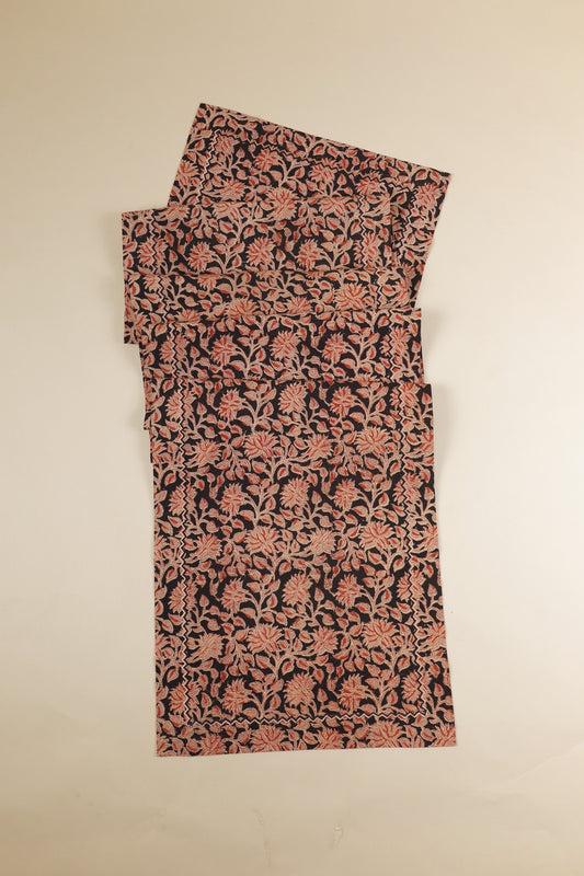 Noir Grove Kalamkari Table Runner