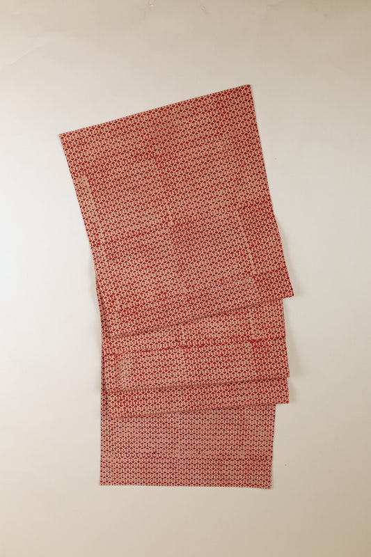 Crimson Dust Kalamkari Table Runner
