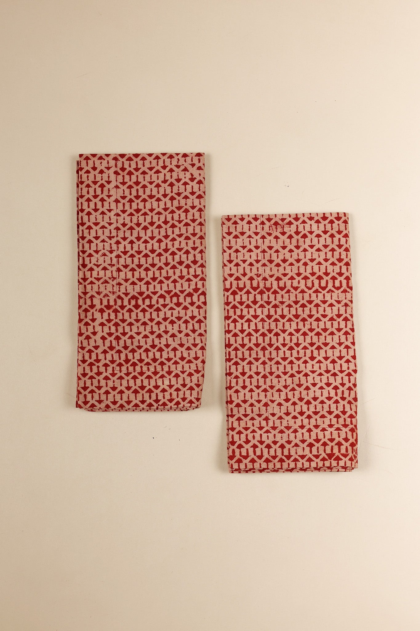 Crimson Dust Kalamkari Napkins, Set of 4