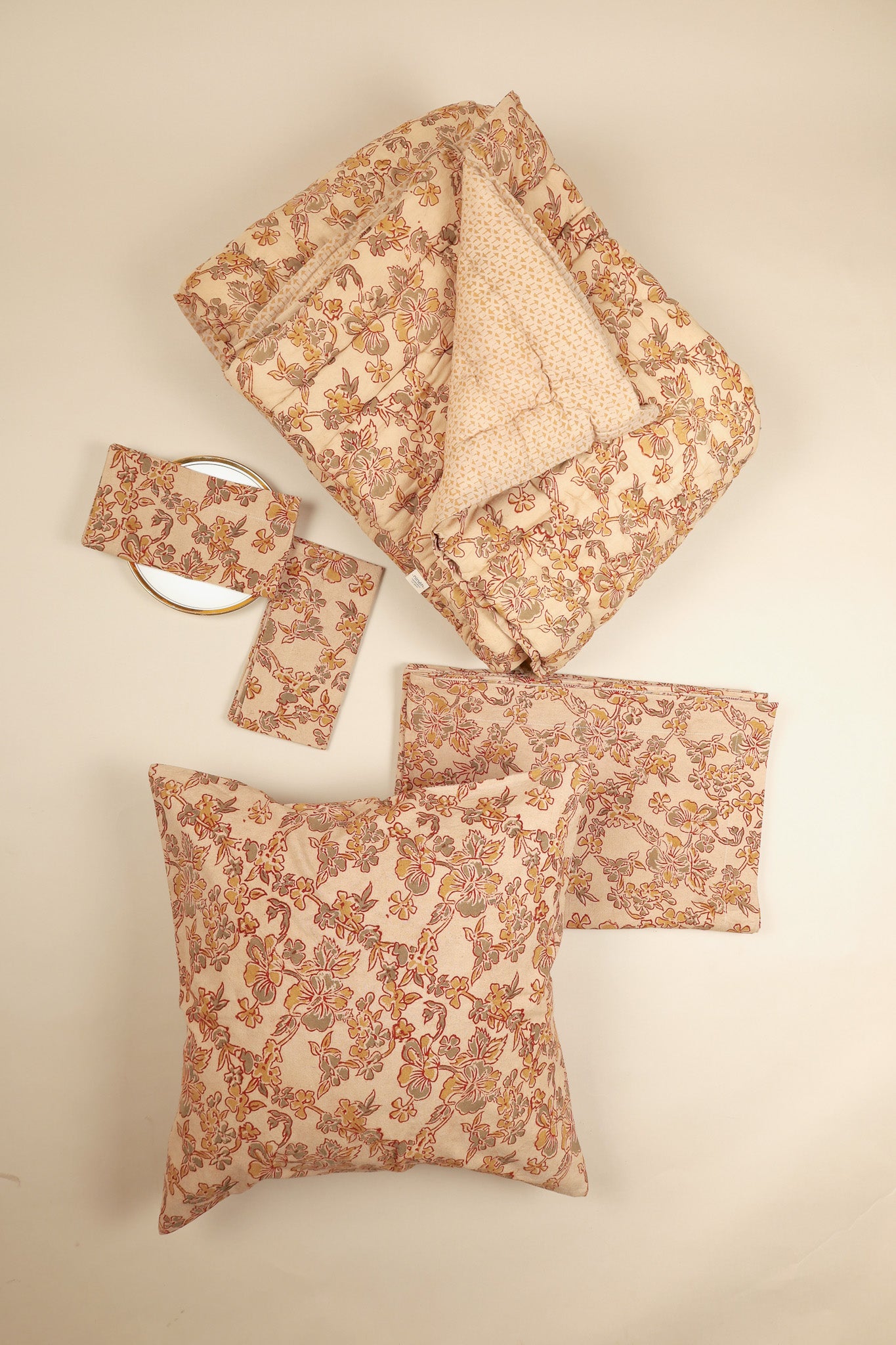 Autumn Whisper Kalamkari Tablecloth