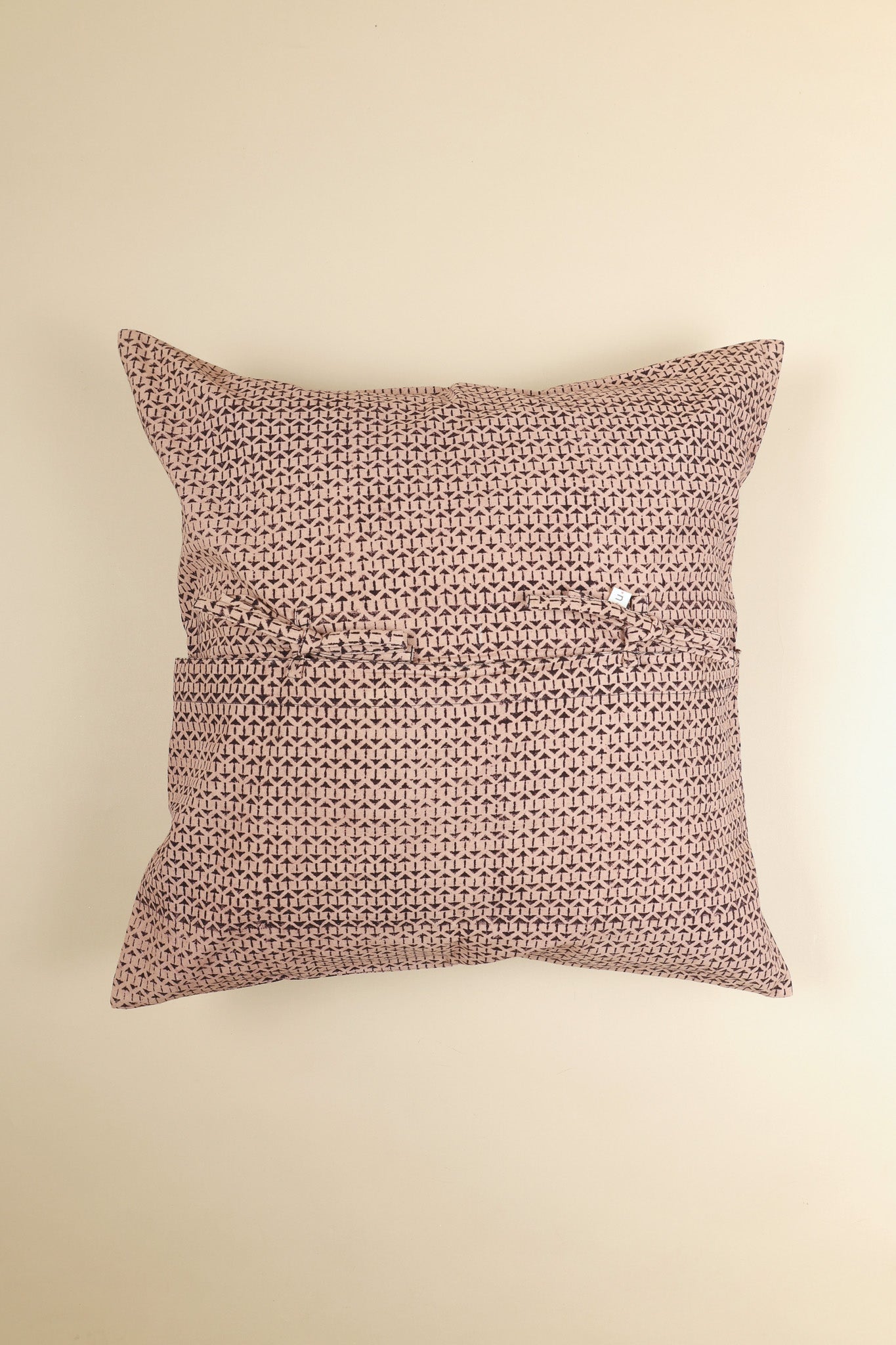 Charcoal Dust Kalamkari Pillow