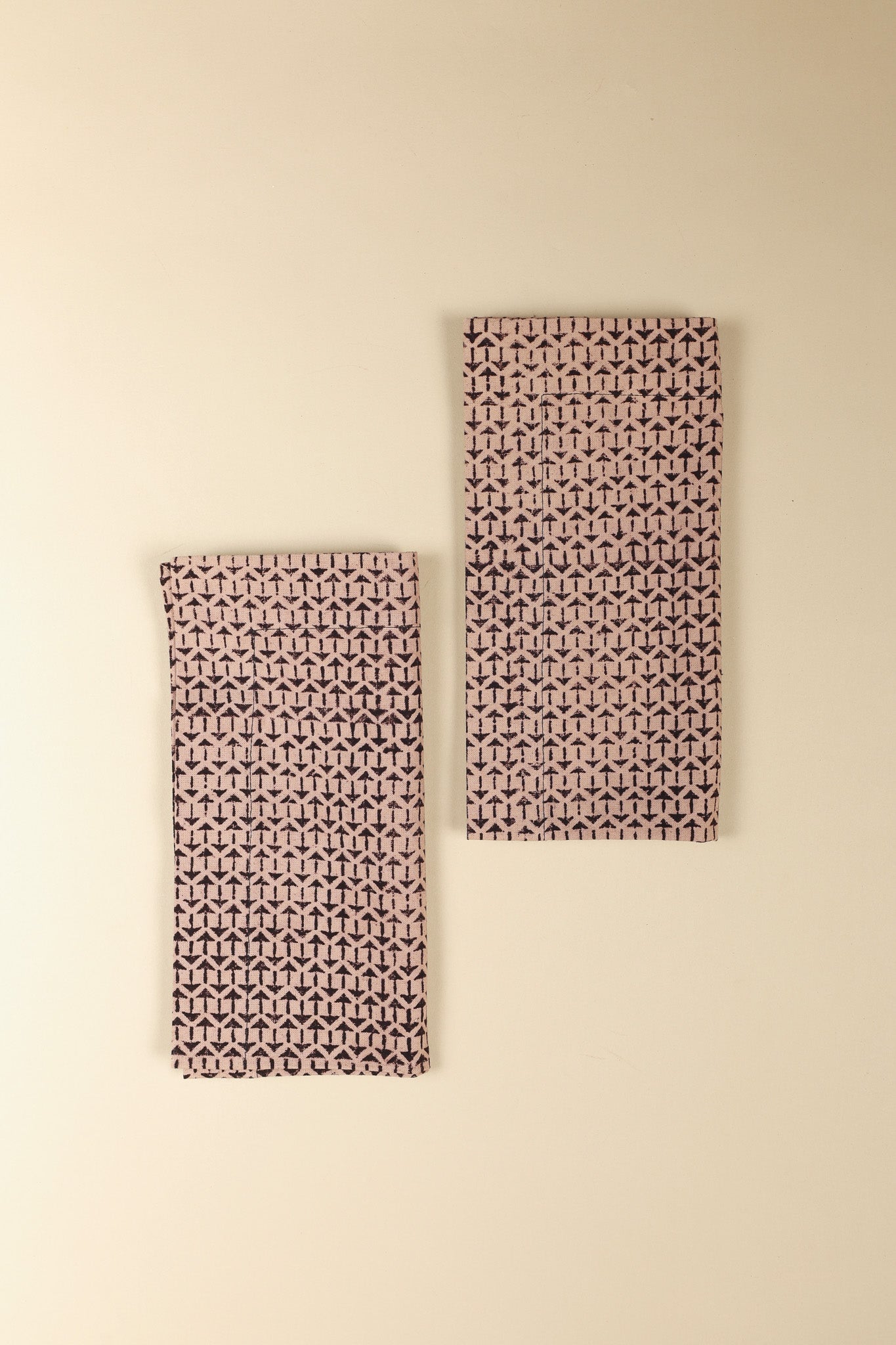 Charcoal Dust Kalamkari Napkins, Set of 4