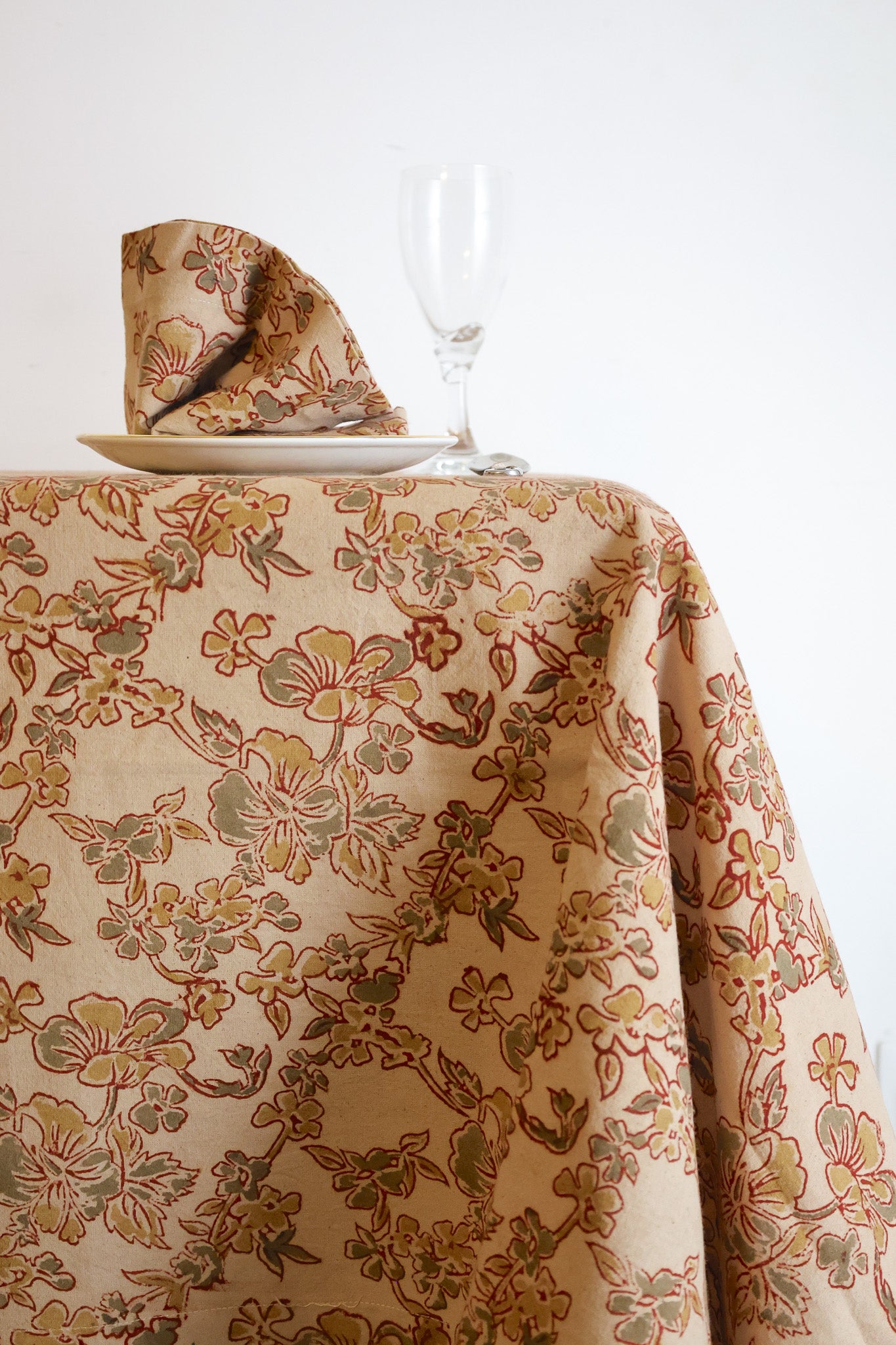 Autumn Whisper Kalamkari Tablecloth