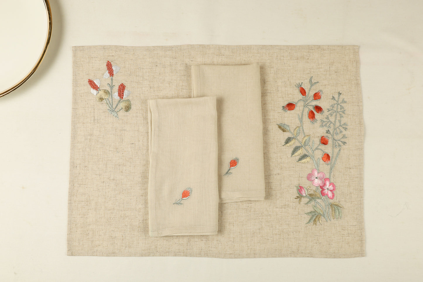 Ensemble de napperons et serviettes Garden Grace