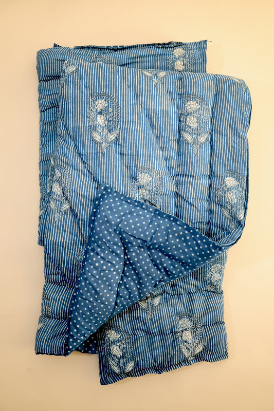 Ink Garden Indigo Quilt