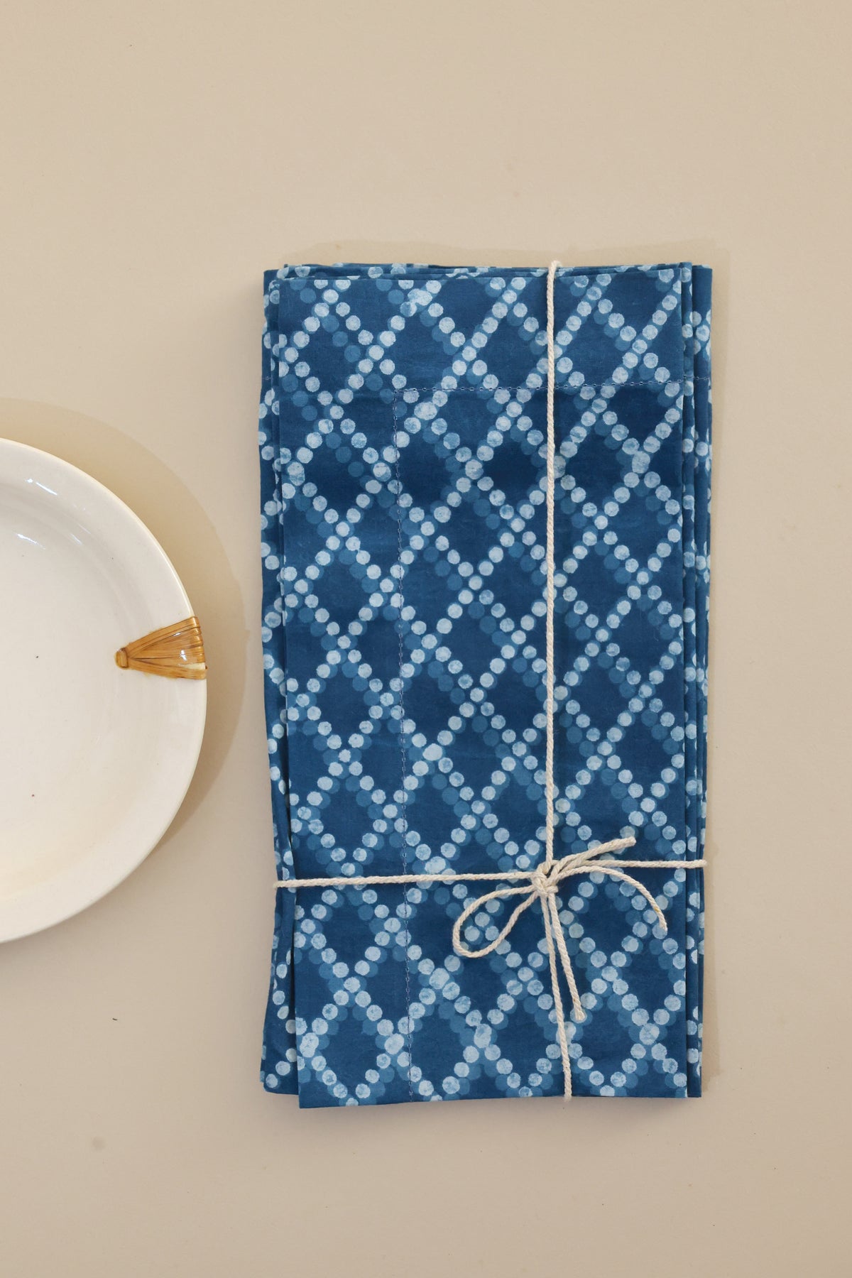 Soft Beats Indigo Napkins, Set of 4