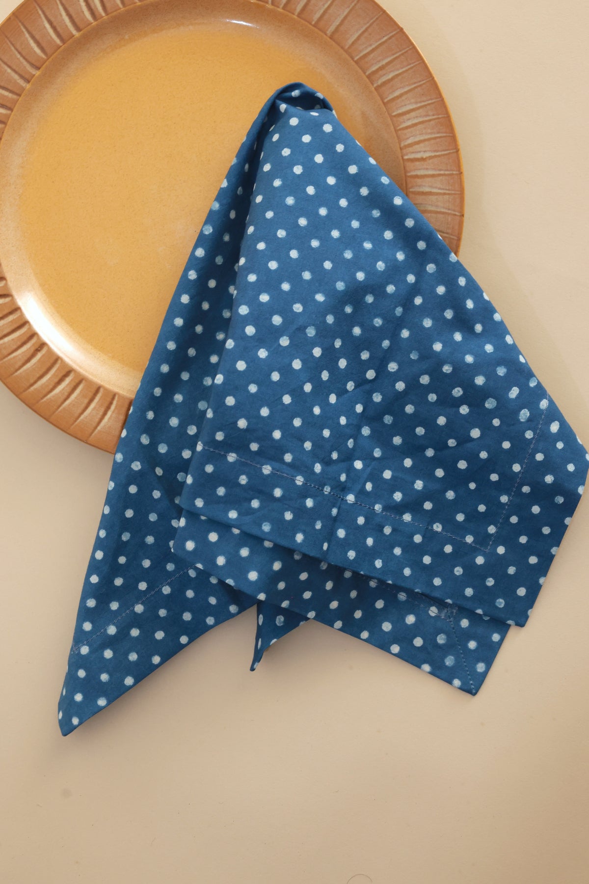 Neel Speckle Indigo  Napkins, Set of 4