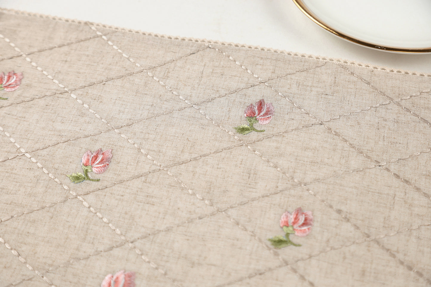 Ensemble de napperons bourgeons en fleurs