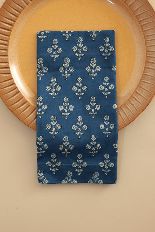 Blue Murmur Indigo  Napkins, Set of 4