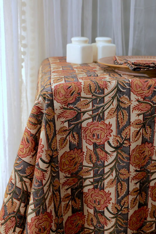 Heritage Floral Kalamkari Tablecloth