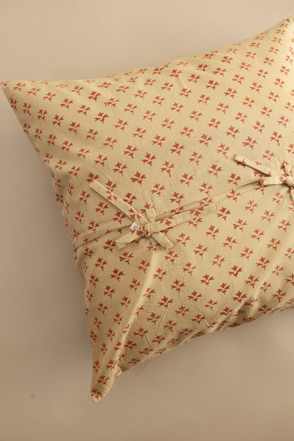 Silent Breeze Kalamkari Pillow
