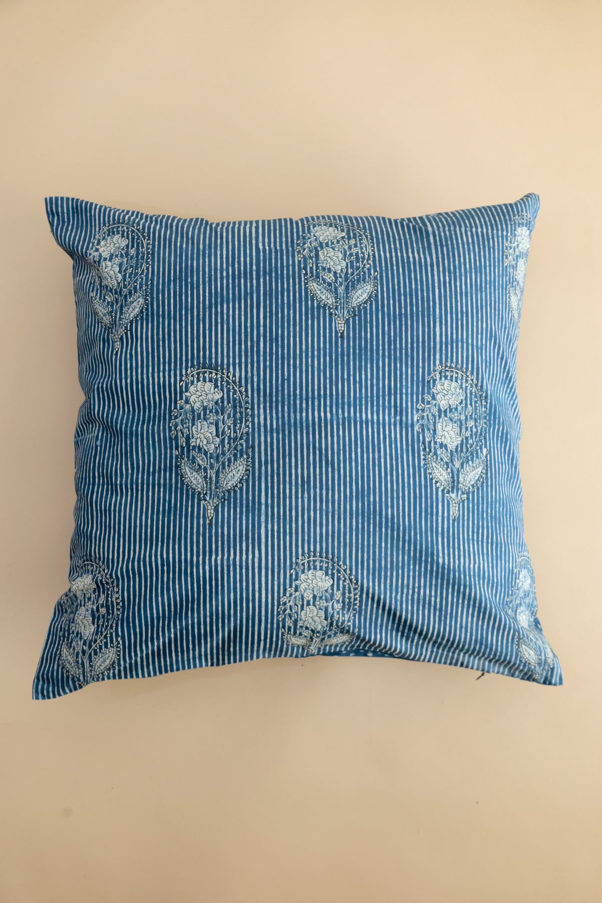 Ink Garden Indigo Block Print Pillow