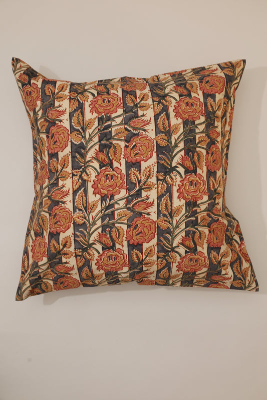 Heritage Floral Kalamkari Pillow