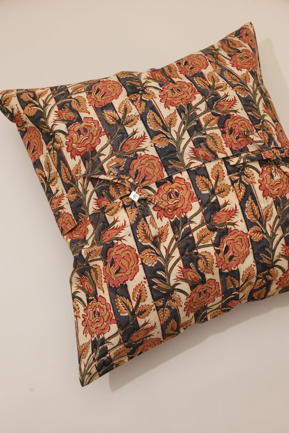 Heritage Floral Kalamkari Pillow