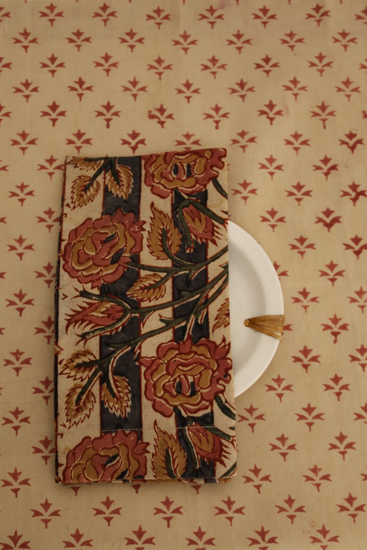 Silent Breeze Kalamkari Tablecloth