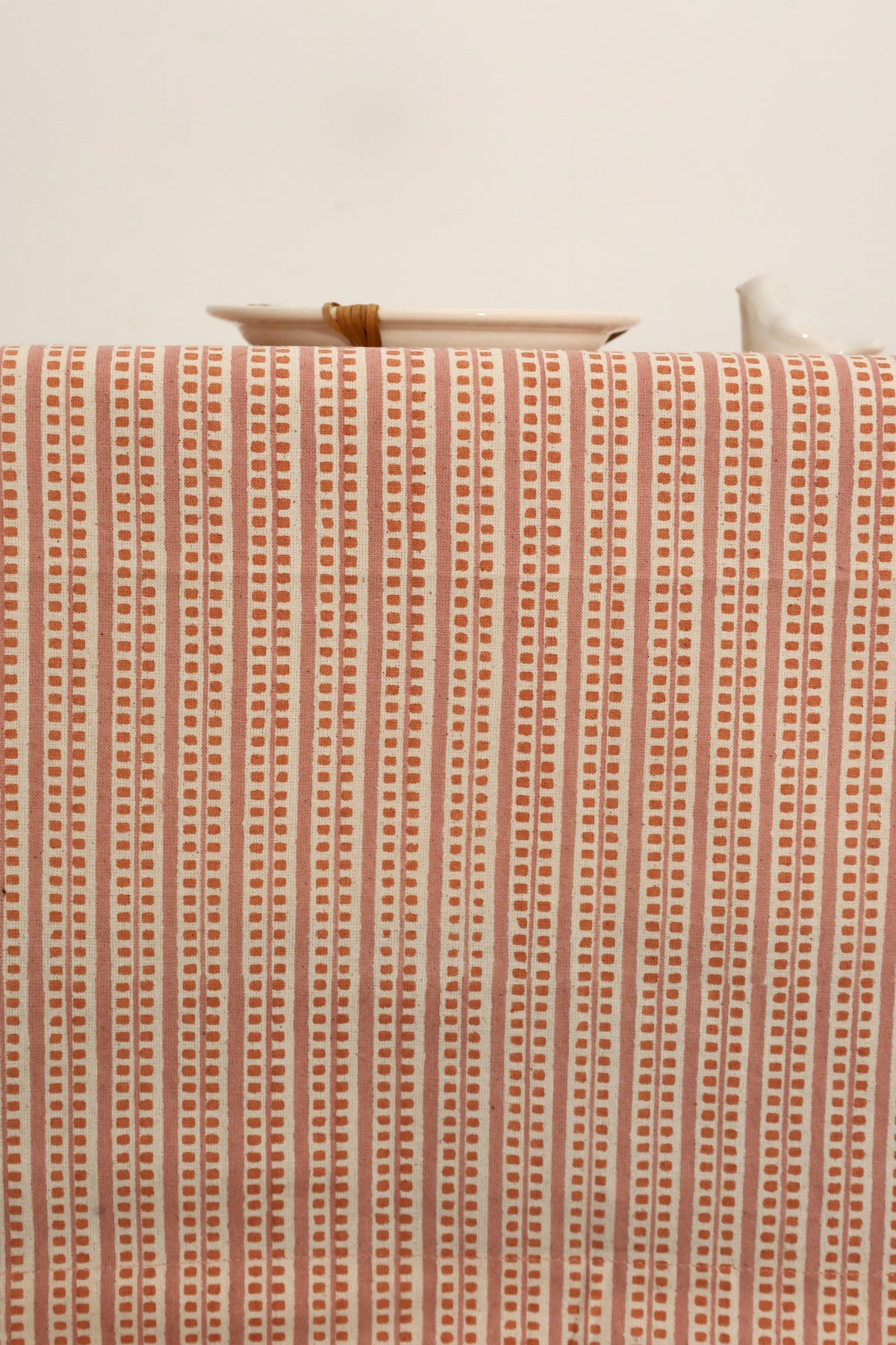 Blush Piano Block Print Tablecloth