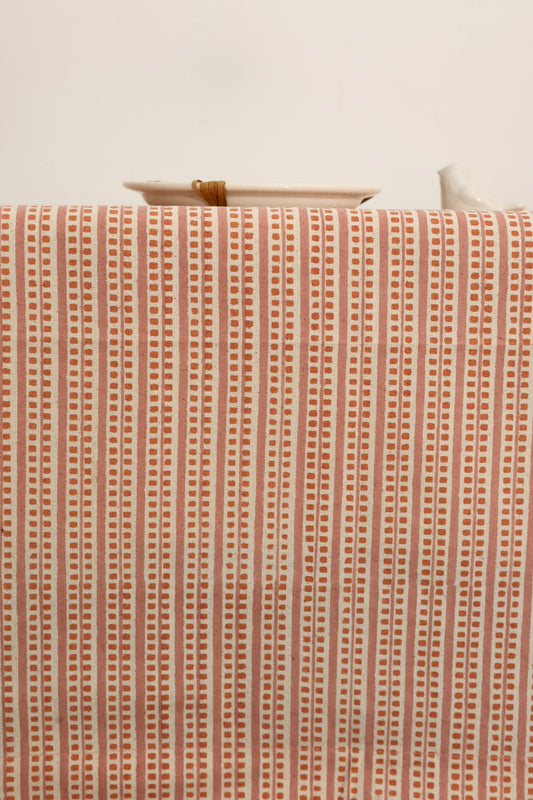 Blush Piano Block Print Tablecloth