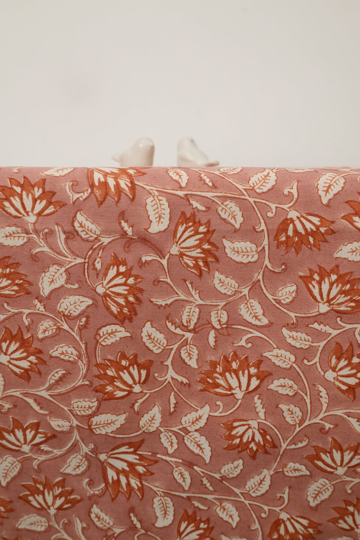 Blush Vines Block Print Tablecloth